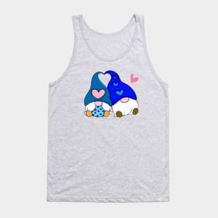 Gnome Love Blue Tank Top